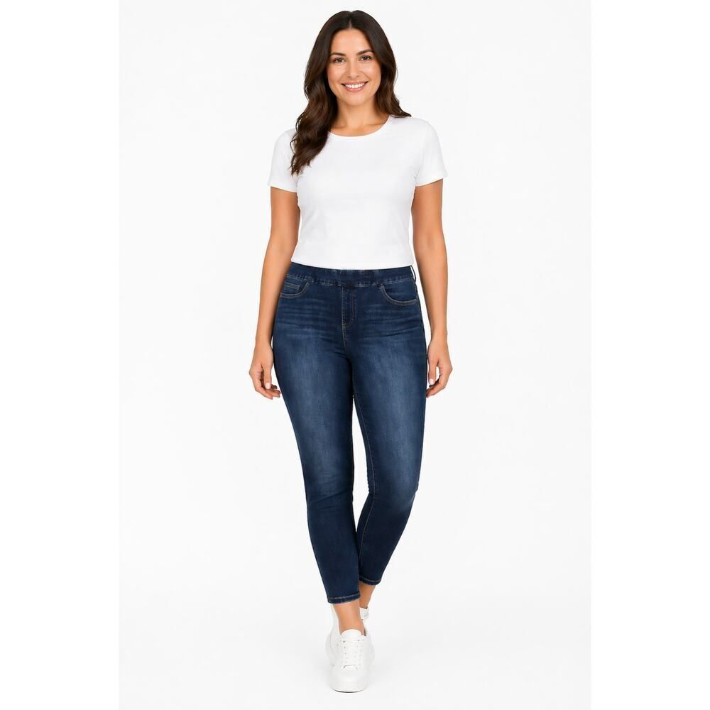 CHICO'S Women's Pull On Denim Fitted Jeggings/Jeans Blue Size 2/US12 Regular